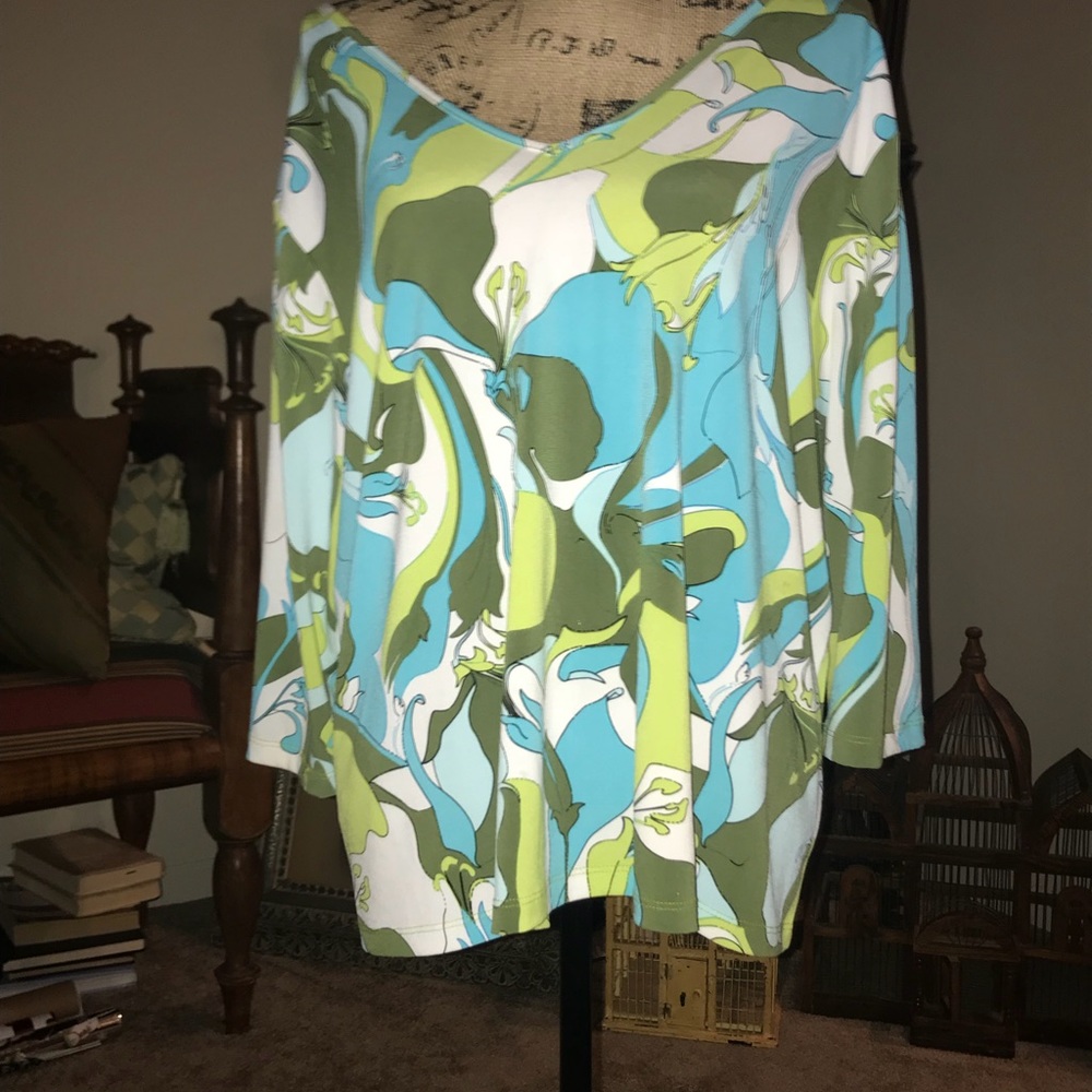 Multi v neck front & back